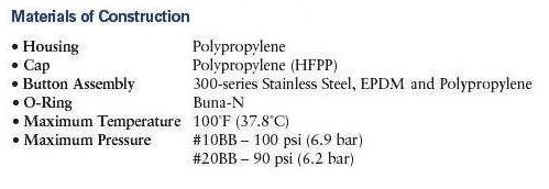 Big Blue Housing Specs