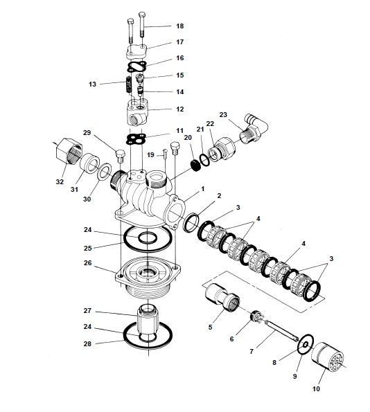 RK9000 - Fleck 9000 Valve Repair Kit